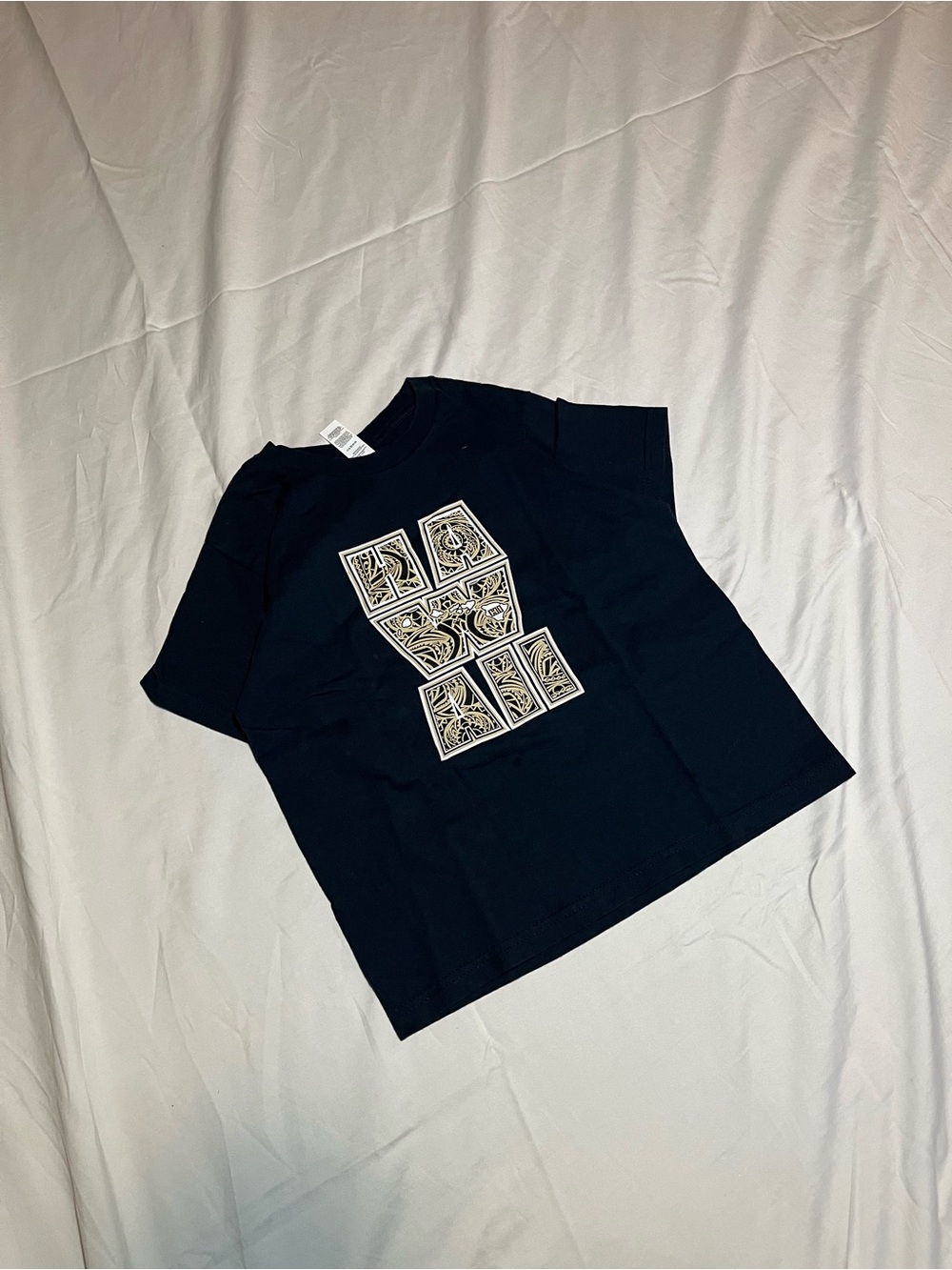 Kids Navy Graphic Short Sleeve Tee